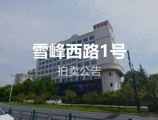 义乌雪峰西路这栋大楼将公开竞价出售，起价1.43亿！